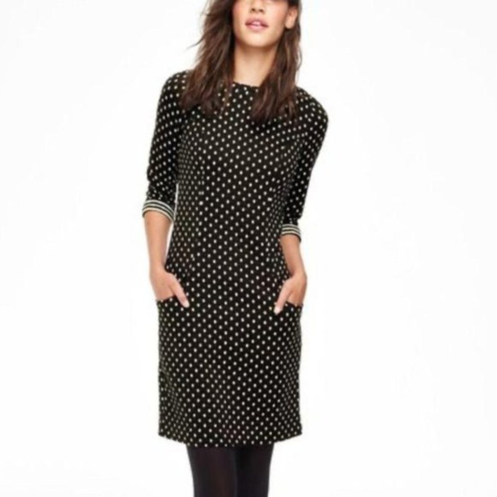 Boden Dotty Day Polka Dot Quilted Dress - Picture 2 of 11